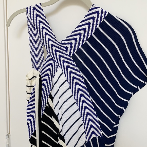 Emilio Pucci Asymmetrical Knit Dress XS Blue - Picture 5 of 6